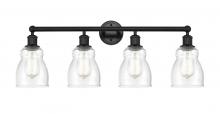  616-4W-BK-G394 - Ellery - 4 Light - 32 inch - Matte Black - Bath Vanity Light