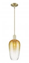 Innovations Lighting 716-1S-AB-G484-7AM - Brookhaven Flute - 1 Light - 6 inch - Antique Brass - Mini Pendant