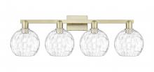 Innovations Lighting 716-4W-AB-G1215-8 - Athens Water Glass - 4 Light - 35 inch - Antique Brass - Bath Vanity Light