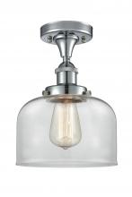  916-1C-PC-G72 - Bell - 1 Light - 8 inch - Polished Chrome - Semi-Flush Mount