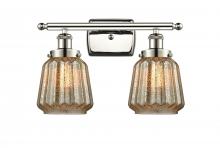Innovations Lighting 916-2W-PN-G146 - Chatham - 2 Light - 16 inch - Polished Nickel - Bath Vanity Light