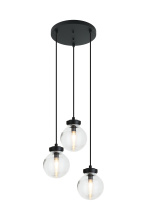 Matteo Lighting C84003MBCL - Ridge Matte Black Pendant
