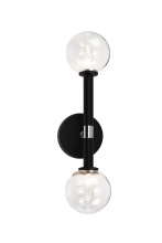 Matteo Lighting W75302BKCL - Stellar Black Wall Sconce