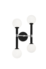 Matteo Lighting W75304BKOP - Stellar Black Wall Sconce