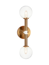 Matteo Lighting W75312AGCL - Stellar Aged Gold Brass Wall Sconce
