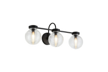 Matteo Lighting W84003MBCL - Ridge Matte Black Wall Sconce