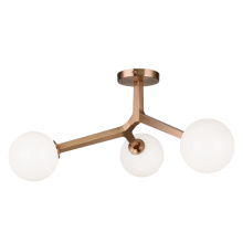 Matteo Lighting X81503AGOP - Rami Aged Gold Brass Ceiling Mount