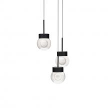 Modern Forms Online PD-82003R-BK - Double Bubble Multilight Pendant Light