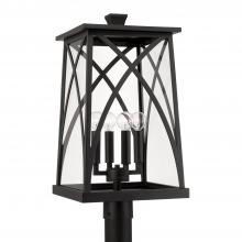  946543BK - 4 Light Outdoor Post Lantern