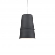  492208-BK - Castor 8-in Black 1 Light Pendant