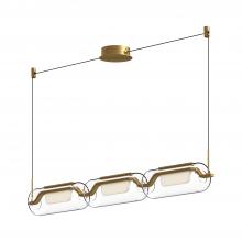  LP28543-BG - Hilo 43-in Brushed Gold LED Linear Pendant