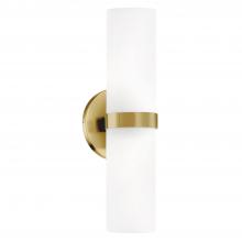  WS9815-BG - Milano 15-in Brushed Gold LED Wall Sconce