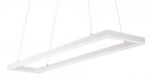  PD61255-WH - Piazza - Rectangular Pendant with Powder Coated Extruded Aluminum