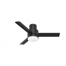  51333 - Casablanca 44 in Gilmour Matte Black Low Profile Damp Rated Ceiling Fan w/ LED LT Kit