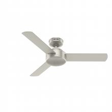  51849 - Hunter 44 inch Presto Matte Nickel Ceiling Fan and Wall Control