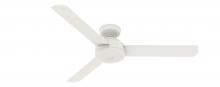  50811 - Hunter 52 inch Presto Matte White Ceiling Fan and Wall Control