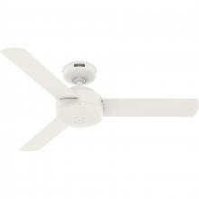  51848 - Hunter 44 inch Presto Matte White Ceiling Fan and Wall Control