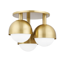  1203-AGB - 3 LIGHT SEMI FLUSH