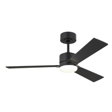  3RZR44MBK - Rozzen 44" Indoor/Outdoor Midnight Black Ceiling Fan with Handheld Remote Control