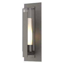  307283-SKT-20-ZU0662 - Vertical Bar Fluted Glass Large Outdoor Sconce