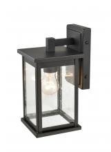  4101-PBK - Bowton 1-Light Outdoor Wall Sconce Powder Coated Black