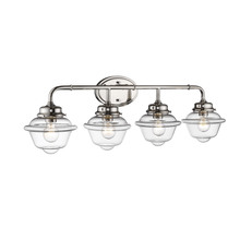  3444-PN - Neo-Industrial 4-Light Vanity Polished Nickel