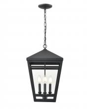  82105-TBK - Seager 3-Light Outdoor Hanging Lantern Textured Black