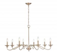  4388-MG - Delvona 8-Light Chandelier Ceiling Light Modern Gold