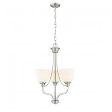  492003-BN - Alberta 3-Light Chandelier Ceiling Light Brushed Nickel