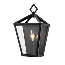  2530-PBK - Arnold 1-Light Outdoor Wall Sconce Powder Coated Black