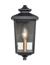  4641-PBK - Eldrick 1-Light Outdoor Wall Sconce Powder Coated Black