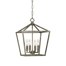  3234-AS - 4-Light Pendant light Antique Silver