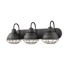  5423-MB - Neo-Industrial 3-Light Vanity Matte Black