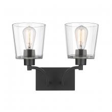  496002-MB - Evalon 2-Light Vanity Matte Black