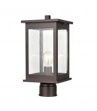  4131-PBZ - Bowton 1-Light Outdoor Post Lantern Powder Coated Bronze