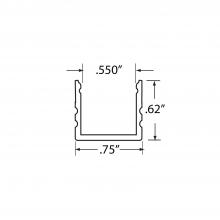  LED-CHL-XD-MD - Extruded 4 foot Mounting Channel