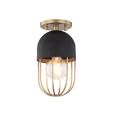  H145601-AGB/BK - Haley Semi Flush