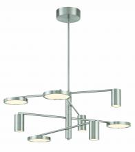  P5496-084-L - Swivel - 8 Light LED Chandelier