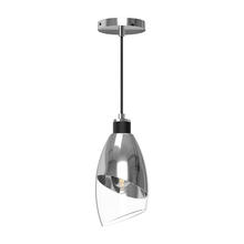  PD587105CHCL - Capri 5-in Chrome/Clear Glass 1 Light Pendant