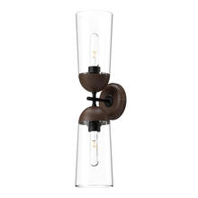  WV542226MBWT - Emil 5-in Matte Black/Walnut 2 Lights Wall/Vanity