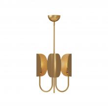  CH450715AG - Seno 15-in Aged Gold 3 Lights Chandeliers