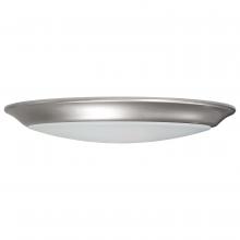  62/1672 - 10 inch; LED Disk Light; 3000K; 6 Unit Contractor Pack; Brushed Nickel Finish