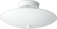  SF77/823 - 2 Light - 12" Flush with White Round Glass - White Finish