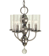  1043 BN - 4-Light Brushed Nickel Compass Mini Chandelier