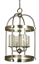  1104 BN - 4-Light Brushed Nickel Compass Dining Chandelier