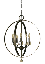  4375 MB - 5-Light Mahogany Bronze Constellation Dining Chandelier