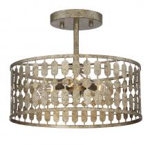  M60038OG - 3-Light Ceiling Light in Antique Gold