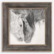  51110 - Uttermost Custom Black And White Horses Print