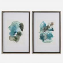  32291 - Uttermost Blueprints Watercolor Prints, Set Of 2