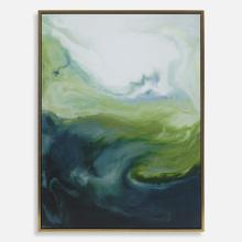  32367 - Uttermost Serene Green Framed Abstract Art